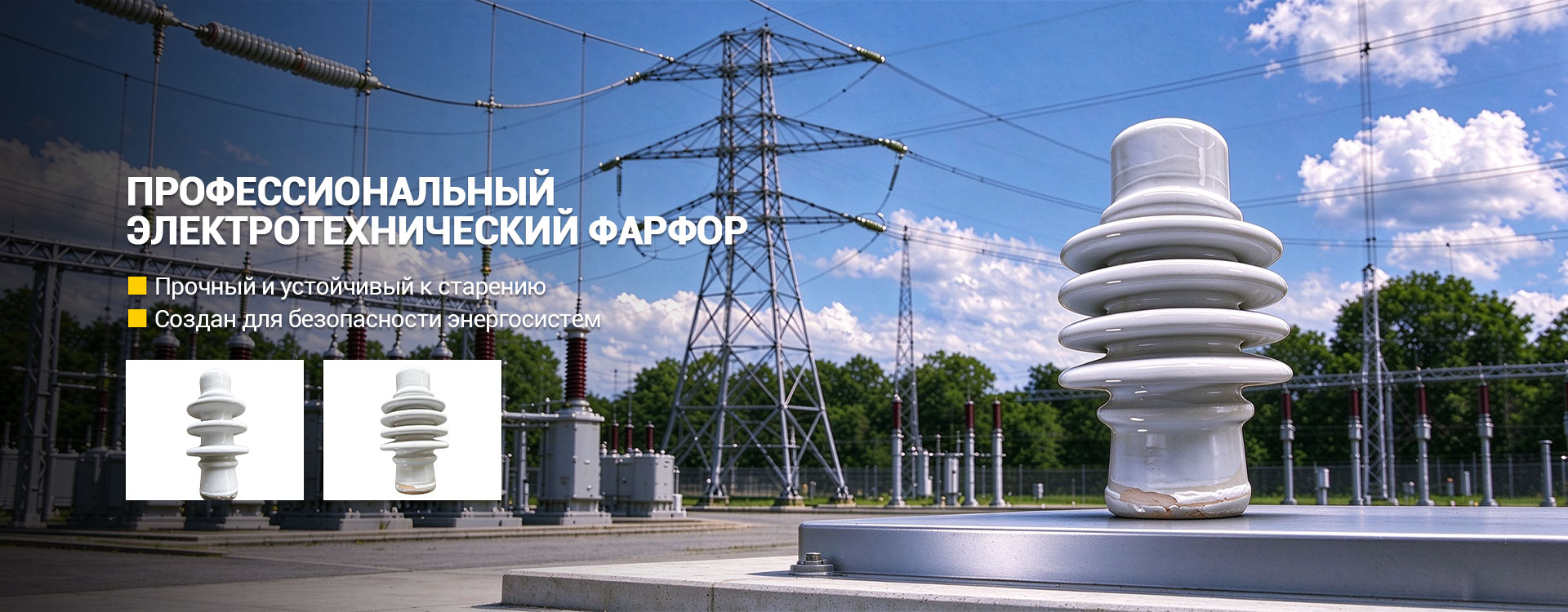 Стеклянные изоляторы banner3