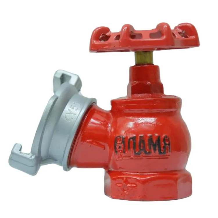 Внутренний пожарный кран с косым патрубком