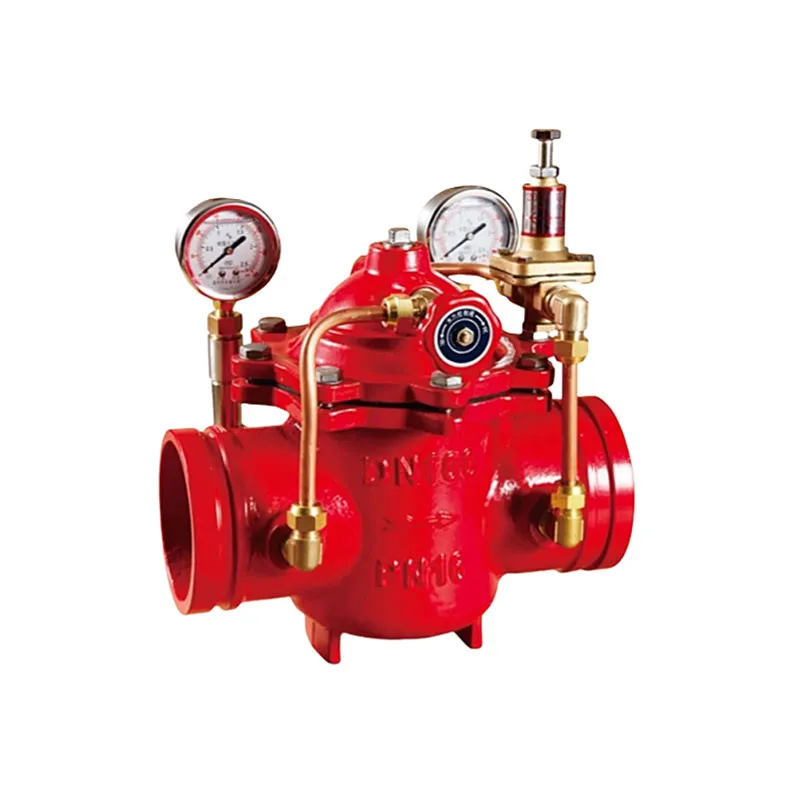 Редукционный клапан под желобковое соединение