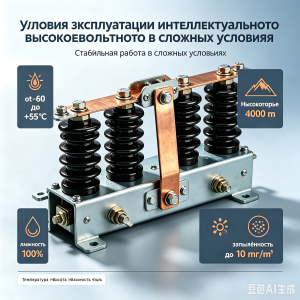 Интеллектуальный высоковольтный разъединитель успешно прошел испытания в климатических камерах, подтвердив работоспособность:при температуре воздуха от –60 °C до +55 °C; при относительной влажности до 100% (с конденсацией); в условиях высокогорья до 4000 метров над уровнем моря; при запылённости до 10 мг/м³ (песчаные и пустынные регионы).