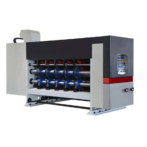 Автоматическая флексографская печатная, прорезная, высекальная, снимающая и укладчиковая машина RYKB-1630