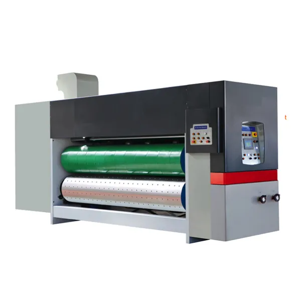 Автоматическая флексографская печатная, прорезная, высекальная, снимающая и укладчиковая машина RYKB-1630