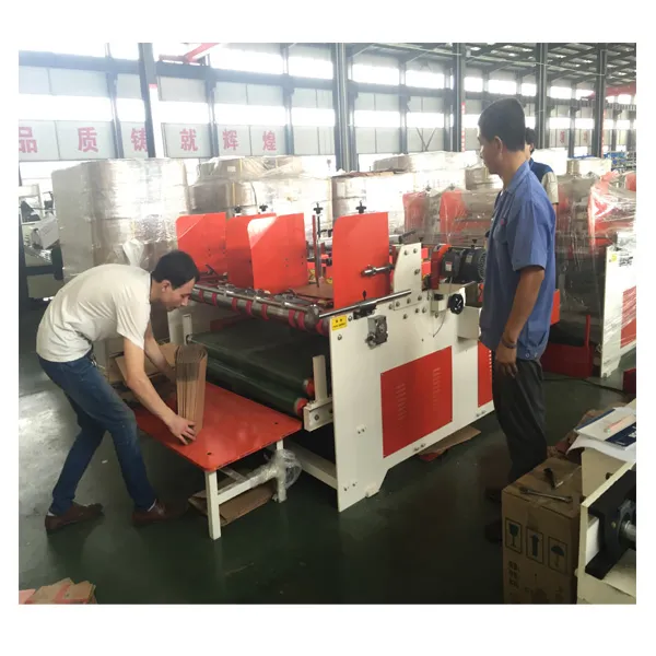 Полуавтоматическая машина для складывания и склеивания коробок MJZXJ-3