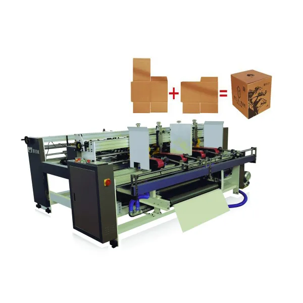 Двухсекционная машина для складывания и склеивания картонных коробок RYH-A