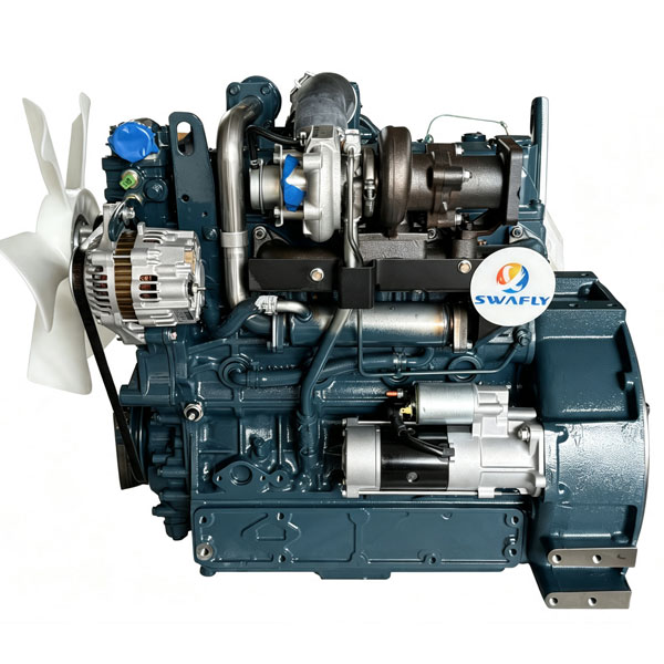 Совершенно новый дизельный двигатель марки Kubota модели V3800-T в сборе