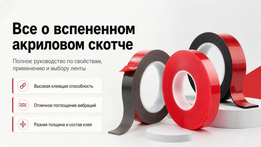 Что такое акриловая пенная лента? Свойства, пре...