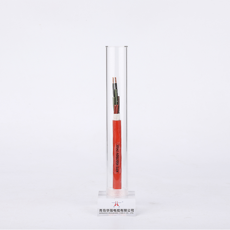 Медная жила, с изоляцией из фторпласта, оболочка из силиконовой резины, контрольный кабель, специальный высокотемпературный контрольный кабель