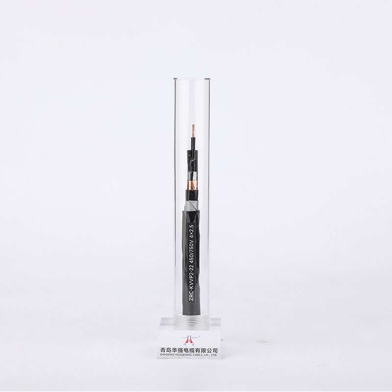 Контрольный кабель класса C огнестойкий, медная жила, с изоляцией из ПВХ, оболочка из ПВХ, экран из медной ленты, бронирование стальной лентой