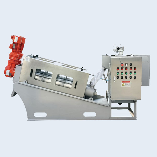 Шнековая машина для обезвоживания осадка