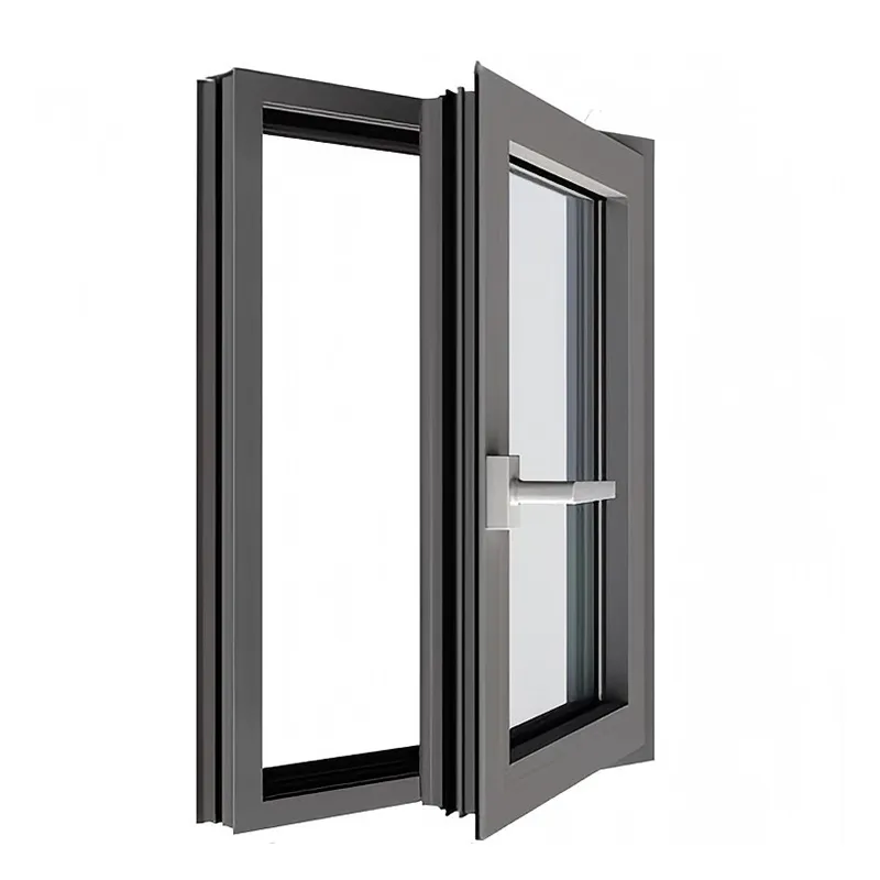 Алюминиевые окна с терморазрывом и поворотным открыванием