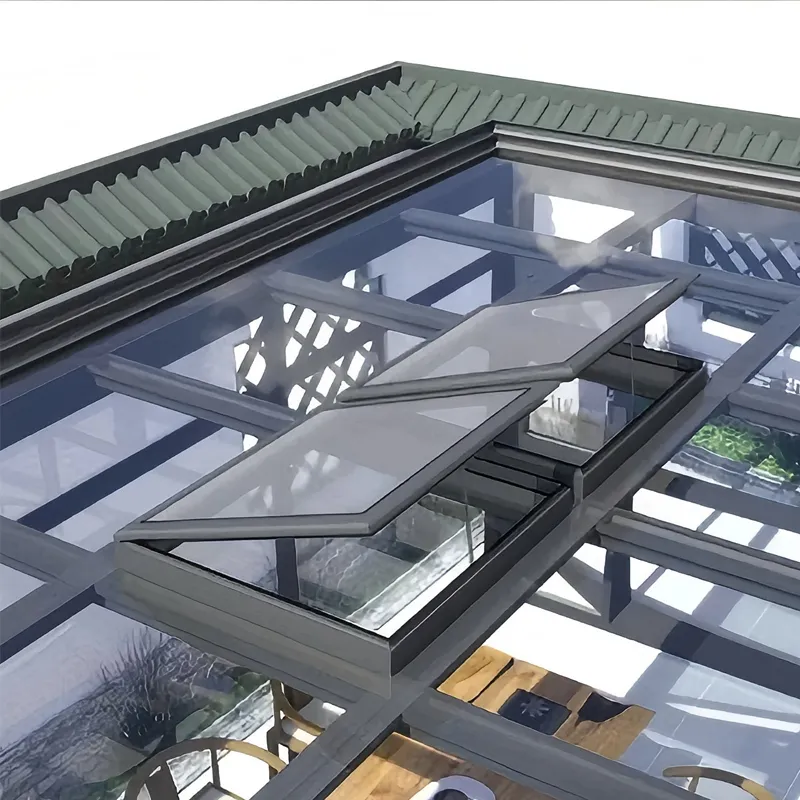 Алюминиевые электрические мансардные окна