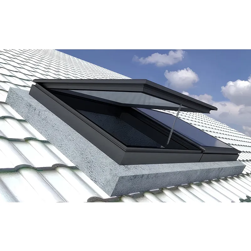 Алюминиевые электрические мансардные окна