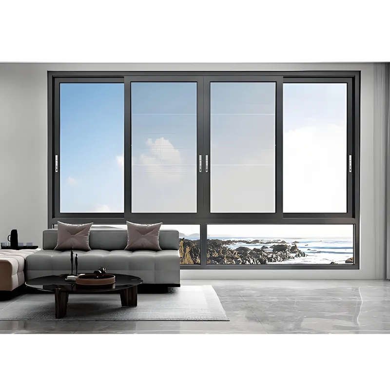 Раздвижные алюминиевые окна с терморазрывом
