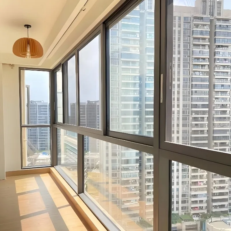 Раздвижные алюминиевые окна с терморазрывом