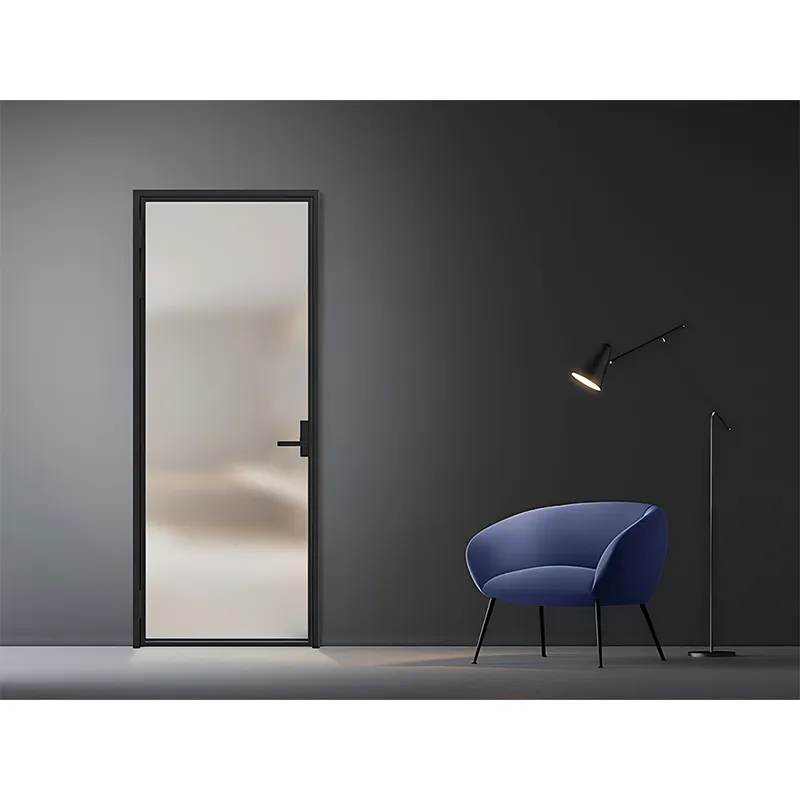 Титано-магниевые ультраузкие поворотные двери