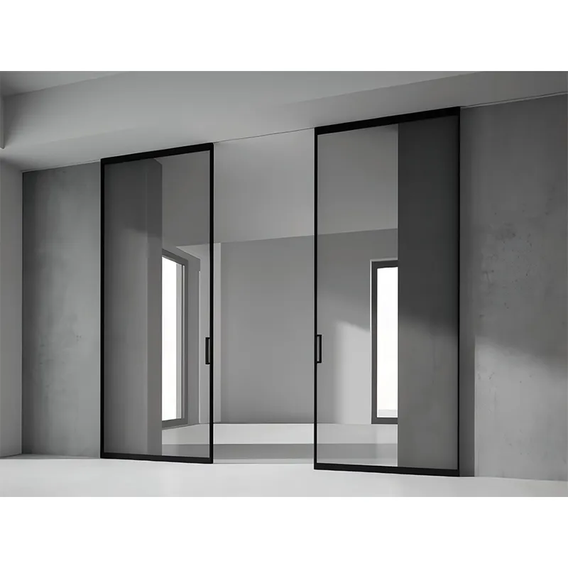 Титано-магниевые ультраузкие раздвижные двери