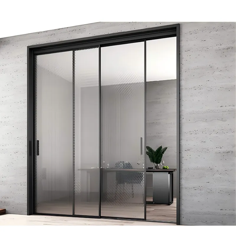 Титано-магниевые ультраузкие раздвижные двери