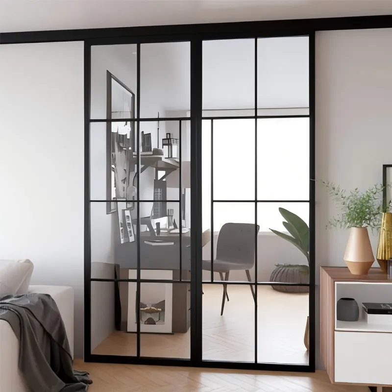 Титано-магниевые ультраузкие раздвижные двери