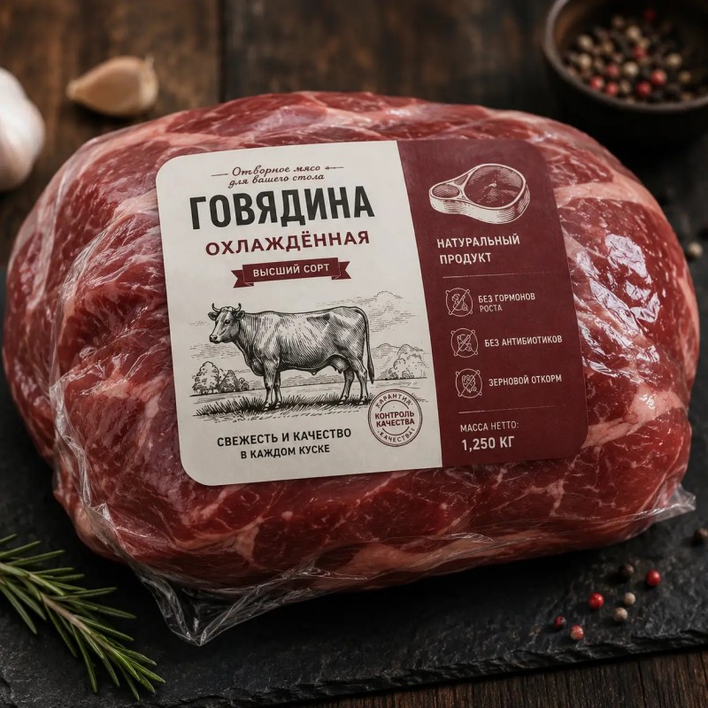 Этикетка мясного продукта