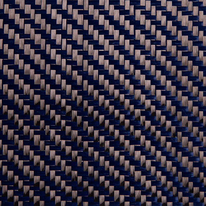 Гибридная ткань КОМ-ТБ арамид+углерод саржевого переплетения