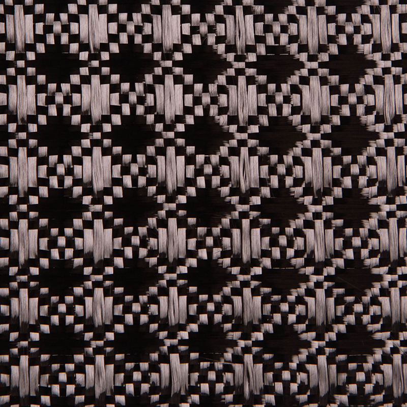 Углеродная ткань ЙБ-ЦХ жаккардового переплетения