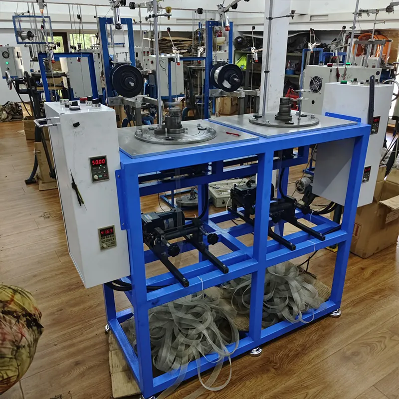 Двухголовая автоматическая трикотажная машина для электромагнитной экранирующей сетки