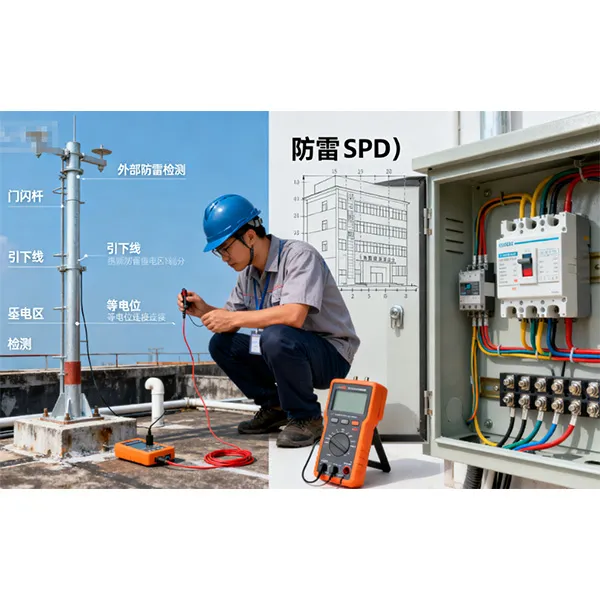 Каковы основные компоненты проверки систем молниезащиты?