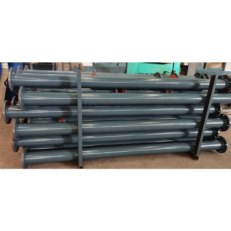Стальная футерованная протяжённым PTFE прямая труба