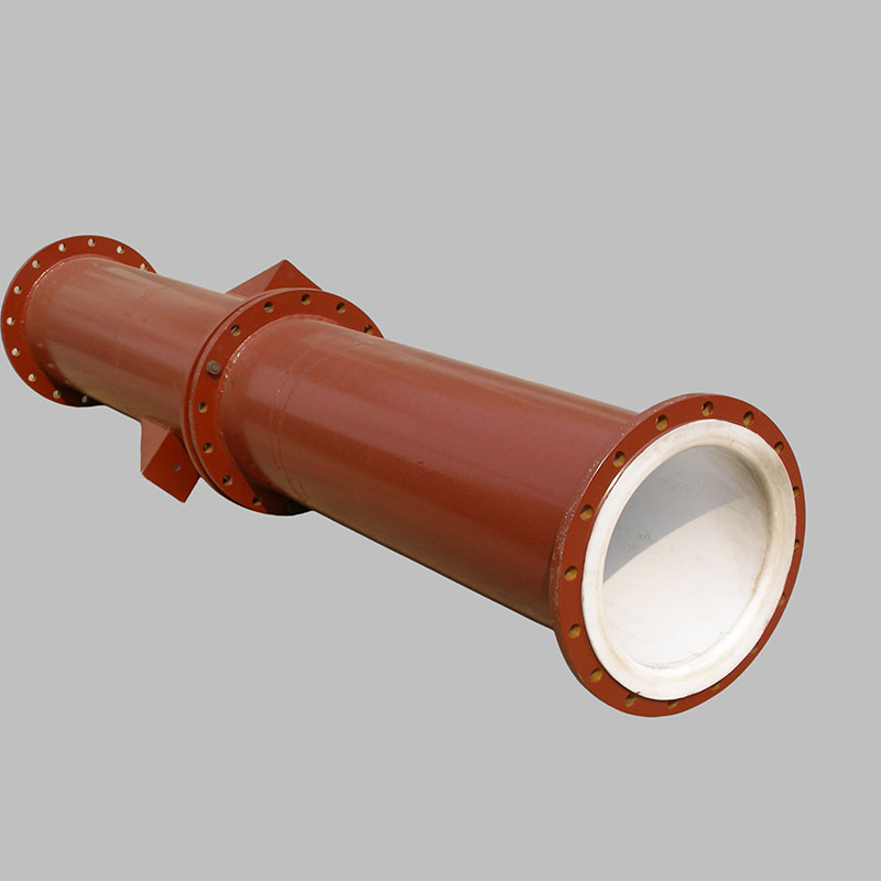 Стальная футерованная протяжённым PTFE прямая труба
