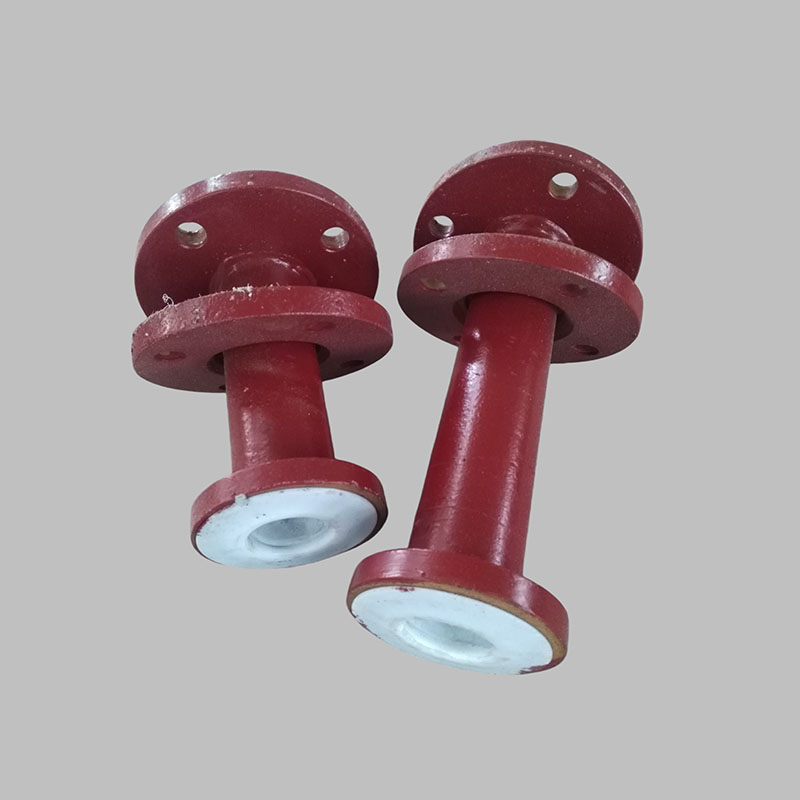 Стальная футерованная протяжённым PTFE прямая труба