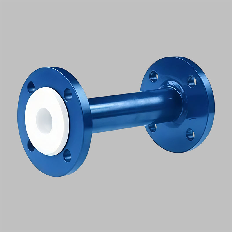 Стальная футерованная формованным PTFE прямая труба