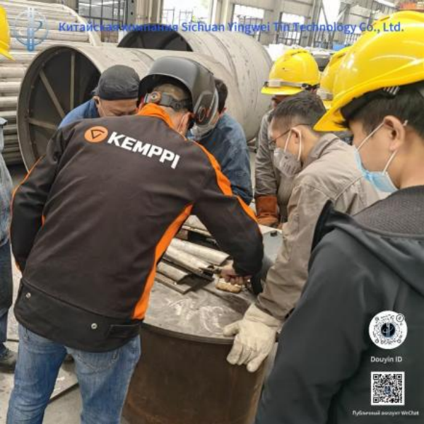 Финская компания Kemppi (Кемпи) совместно с компанией Sichuan Yingwei Xi Technology проводит обучение по технологиям сварки на объектах клиентов