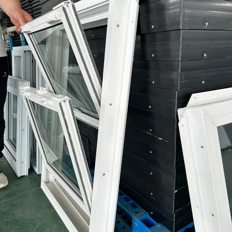 Двухсекционное подъемно-опускаемое окно серии 105