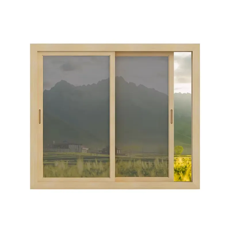 Раздвижное окно из ПВХ-алюминиевого профиля