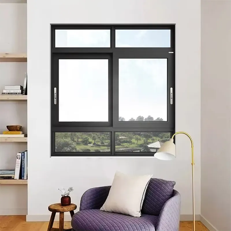 Раздвижное окно из ПВХ-алюминиевого профиля