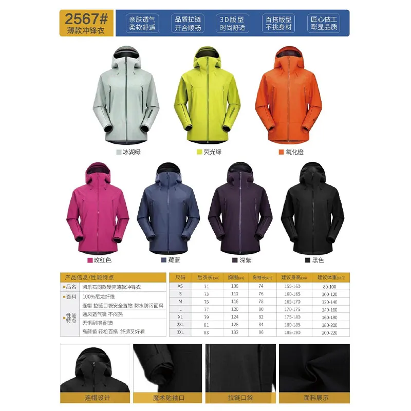 2567# Облегчённая ветрозащитная куртка