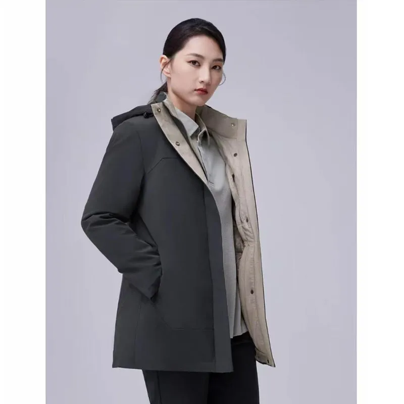 Пуховик унисекс из гусиного пуха