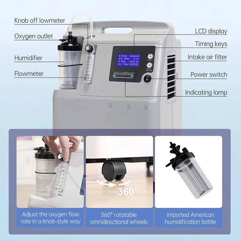 Медицинский и бытовой кислородный концентратор JAY-5AW