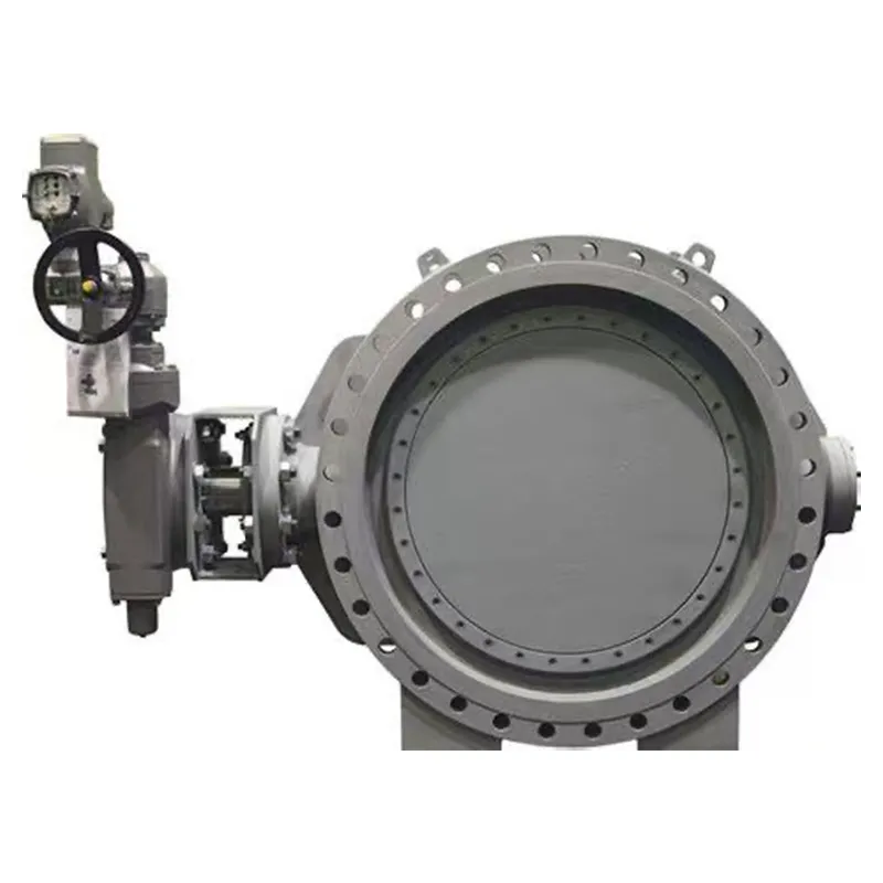 Большой диаметр трехэксцентриковый дисковый затвор