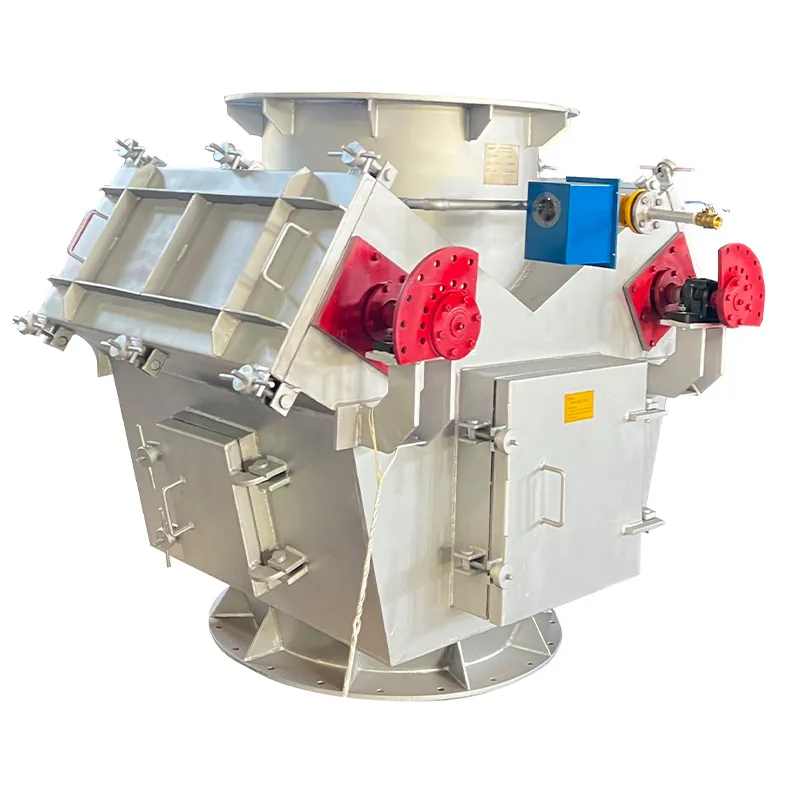 Высокотемпературная поворотная заслонка с противовесом