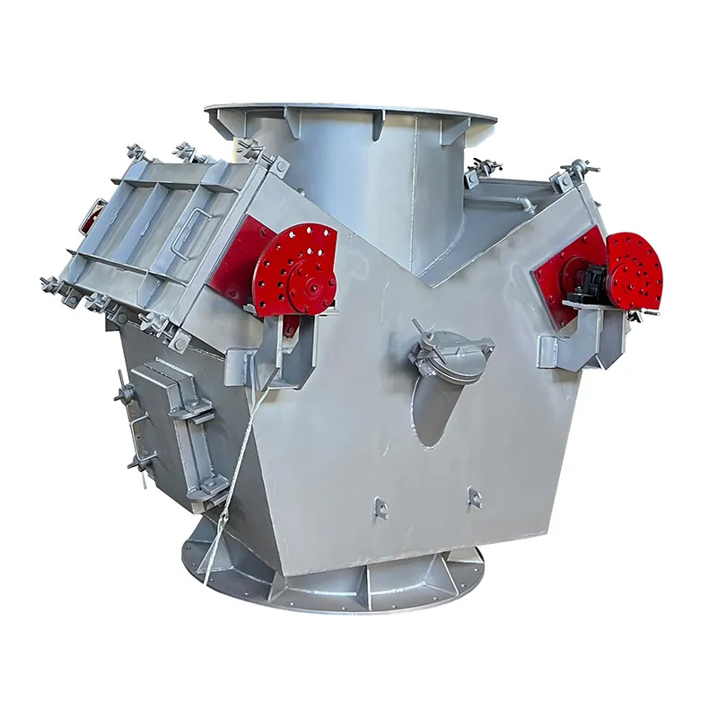 Высокотемпературная поворотная заслонка с противовесом