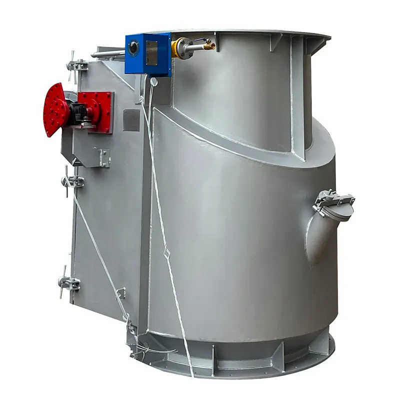 Высокотемпературная поворотная заслонка с проти...