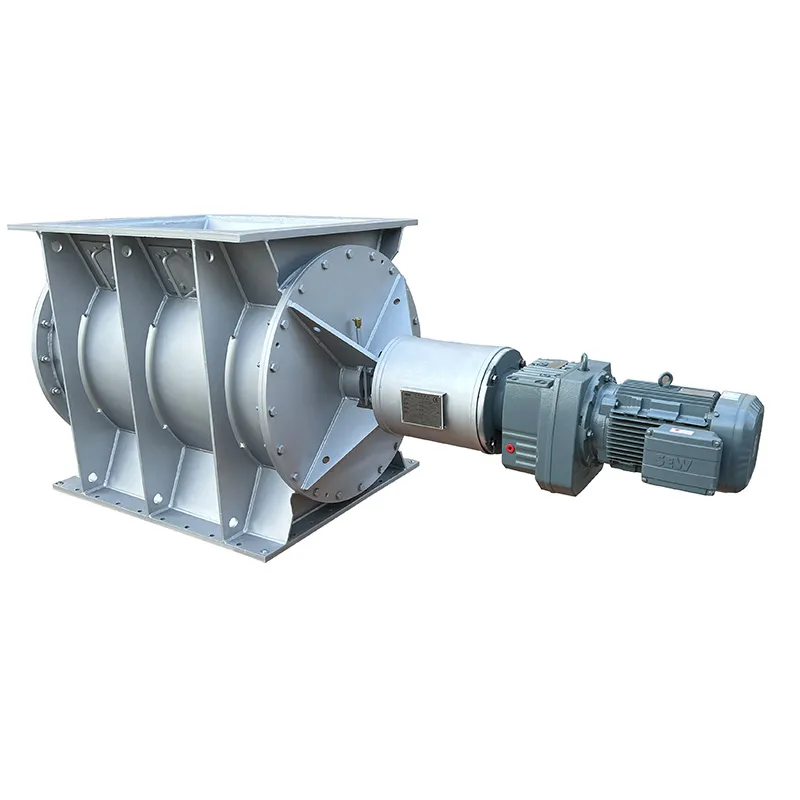 Высокотемпературный роторный питатель с защитой от просачивания газа для пылевидных материалов