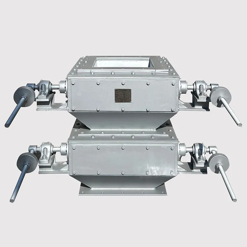 Двухслойная однодверная поворотная заслонка с мягким уплотнением и противовесом