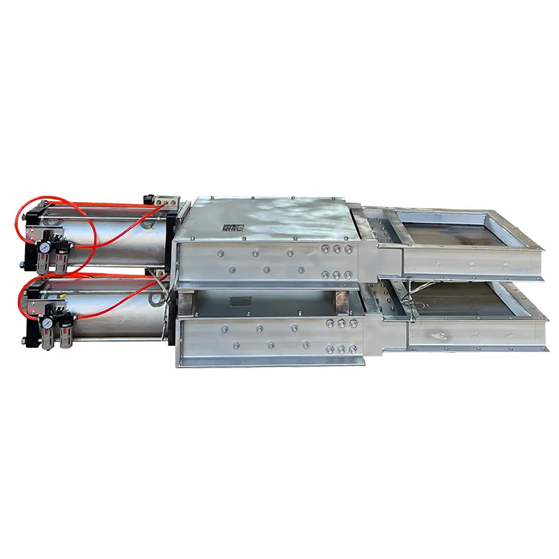 Пневматическая задвижка для кускового материала