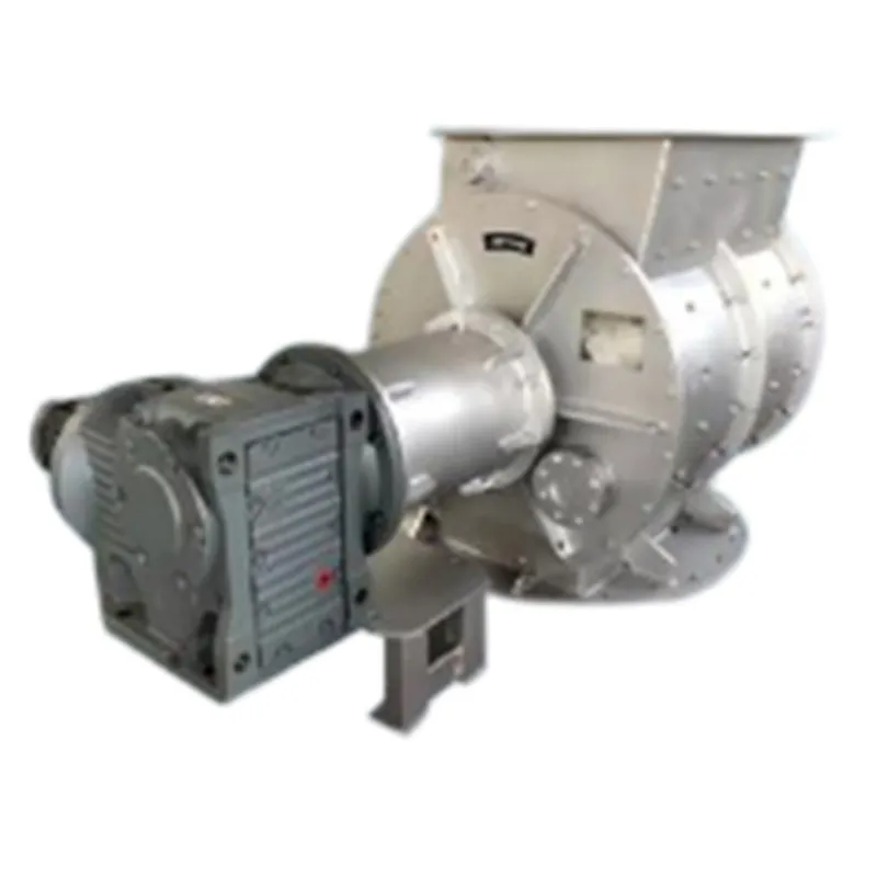 Роторный питатель с защитой от просачивания газа для кускового материала