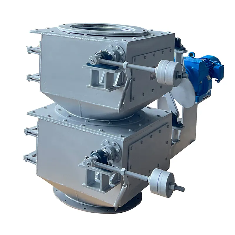 Электрическая двухслойная однодверная поворотная заслонка с мягким уплотнением