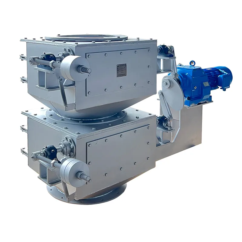 Электрическая двухслойная однодверная поворотная заслонка с мягким уплотнением