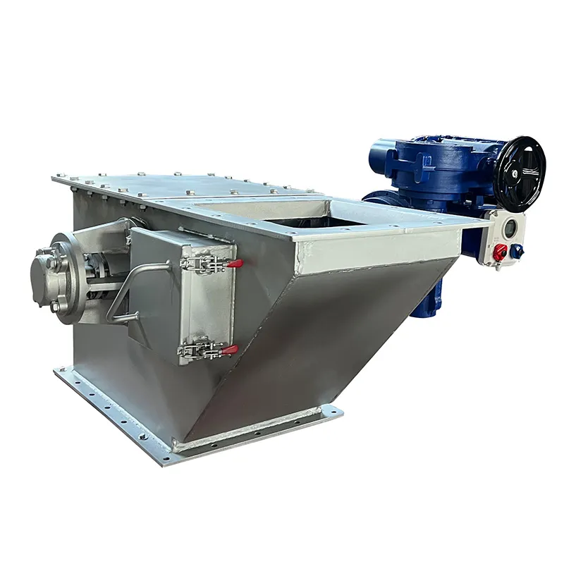 Электрический регулирующий клапан расхода для кускового материала