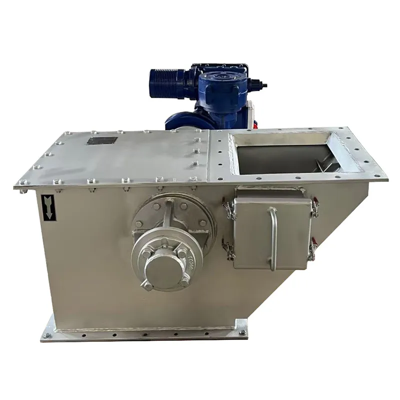 Электрический регулирующий клапан расхода для кускового материала